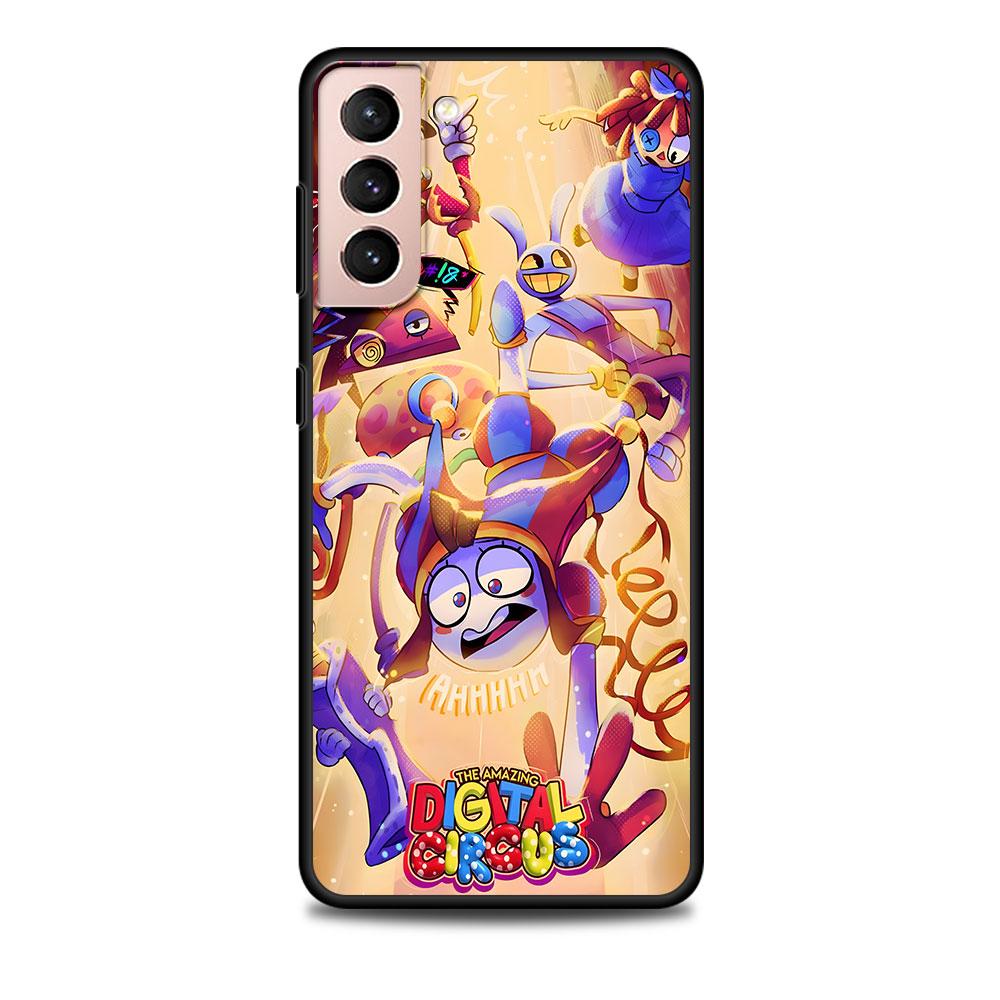 The Amazing Digital Circus Jax Case for Samsung Galaxy S23 S10e S10 S21 FE S22 S9 S24 Ultra S20 Plus Soft Black TPU Phone Cover