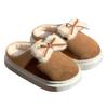 2025 new cotton slippers winter home indoor velvet bow cute student dormitory warm cotton mop