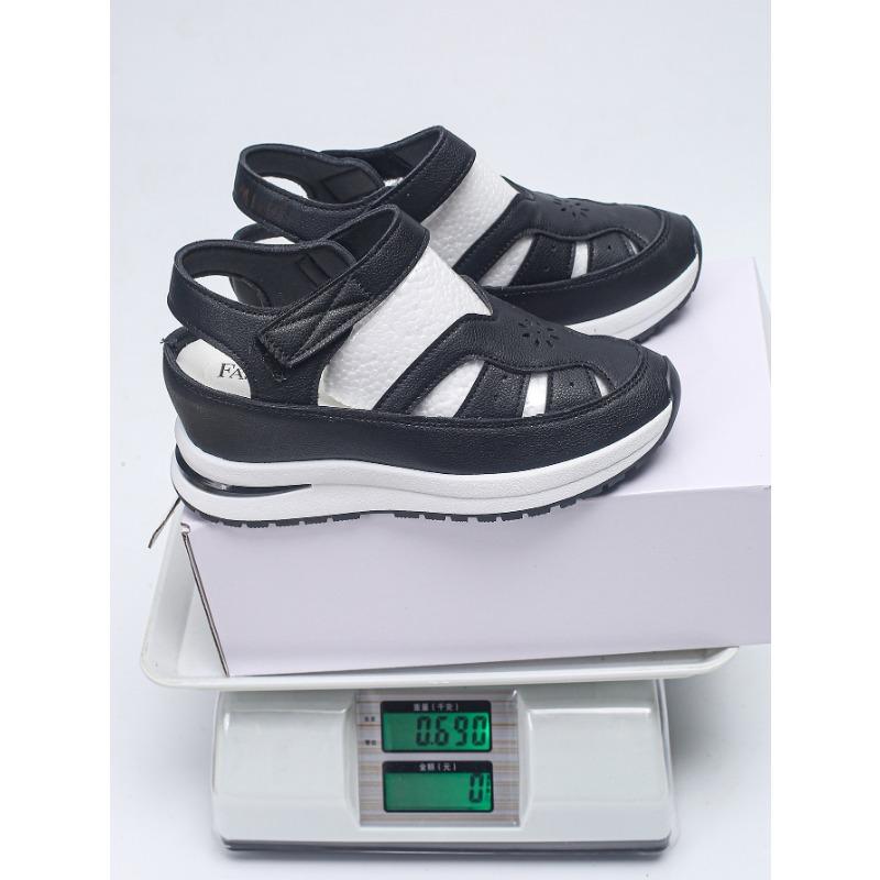 Large Size Sandals Women's Spring New Hollow Velcro Women's Shoe Size