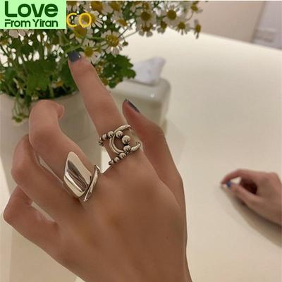 Minimalist 925 Silver Smooth Rings For Women New Fashion Vintage Geometric Handmade Birthday Party Fine Jewelry Gifts