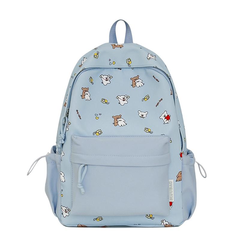 Cartoon Print Backpack Student Schoolbag Women's Lightweight Backpack