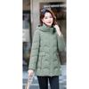 Mid-length Slim-fitting Cotton-padded Clothes, Fashionable and Age-reducing, Versatile Thickened and Warm Cotton-padded Jackets