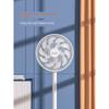 SAST Ventilatore da Pavimento Elettrico per Casa Silenzioso Elettronico Verticale Risparmio Energetico 15 Pale Ventilatore Oscillante Forte