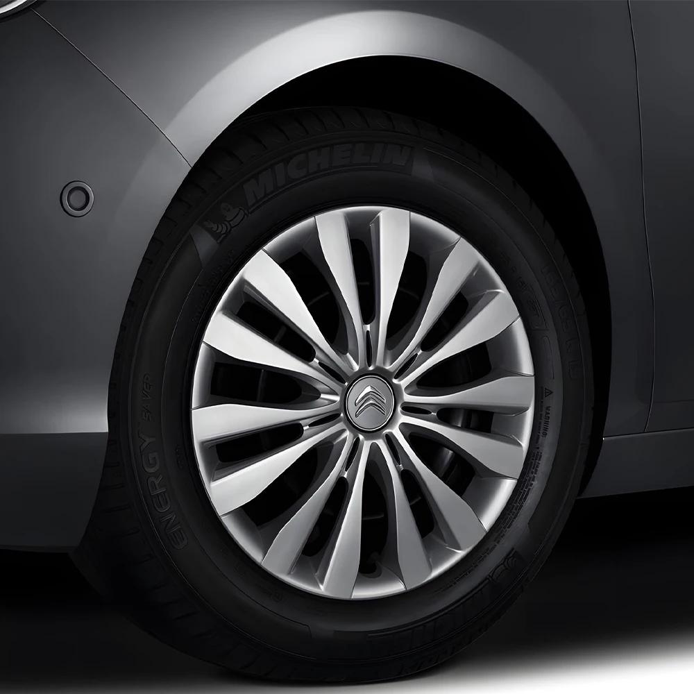 4 vnt. Automobilio ratų centrinės gaubteliai, ratlankių gaubteliai, dangteliai su emblema Citroen C5 X AIRCROSS C3 C4 C2 Berlingo Jumper Dispatch ami C4L