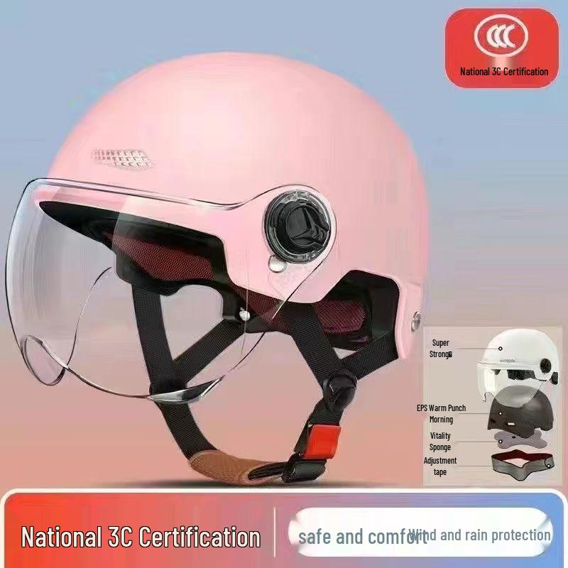 Universal Electric Vehicle Half Helmet: All-Season Sun Protection for Men & Women