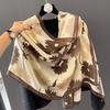Korean Style Silk Scarf Elegant Long Wraps New Scarves  Women