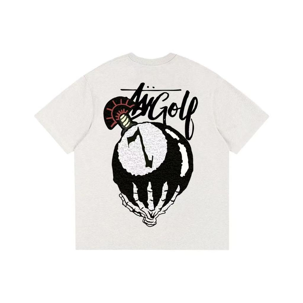 American retro trend printed T-shirts for summer and autumn 2025 casual and sporty short-sleeved streetwear for men and women