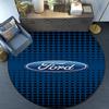 Ford Emblem Design Round Rug for Livingroom,Bedroom, Palyroom, Chair Rug, Area Rug, Circle Carpet, Fan Christmas Gift