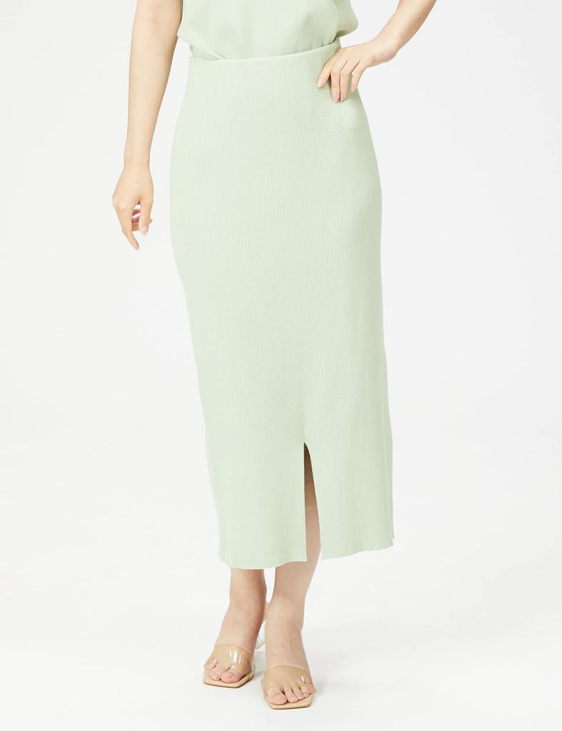 Mira Owen Turtleneck with Front Slit Skirt Knit Set 09WNO224001 MNT 1 Women's
