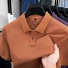 100% Cotton Men’S Short Sleeve Polo Shirt Luxury Trend Brand Simple Casual Comfortable Summer New Item Solid Color Lapel T-Shirt