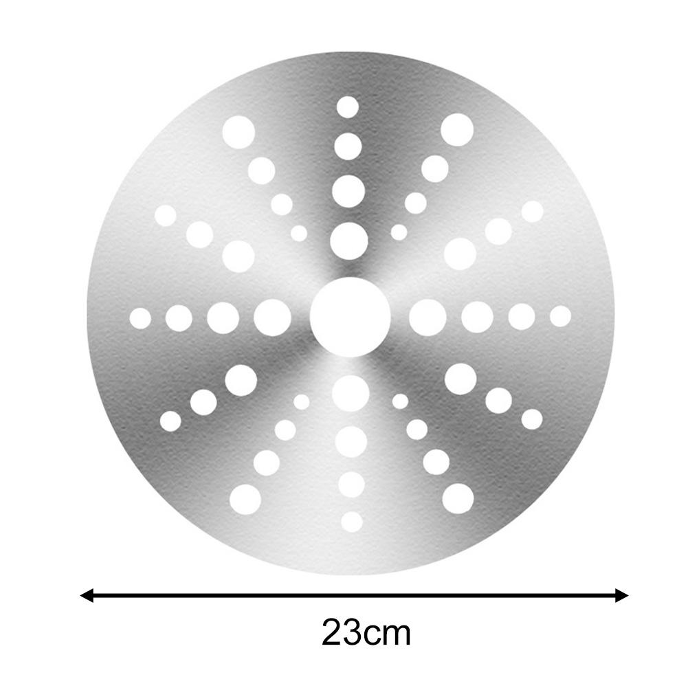 Heat Diffuser Disc Heat Diffuser Plate Kitchen Use Beautiful Holes Design Even Heat Distribution Food-grade Stainless Steel