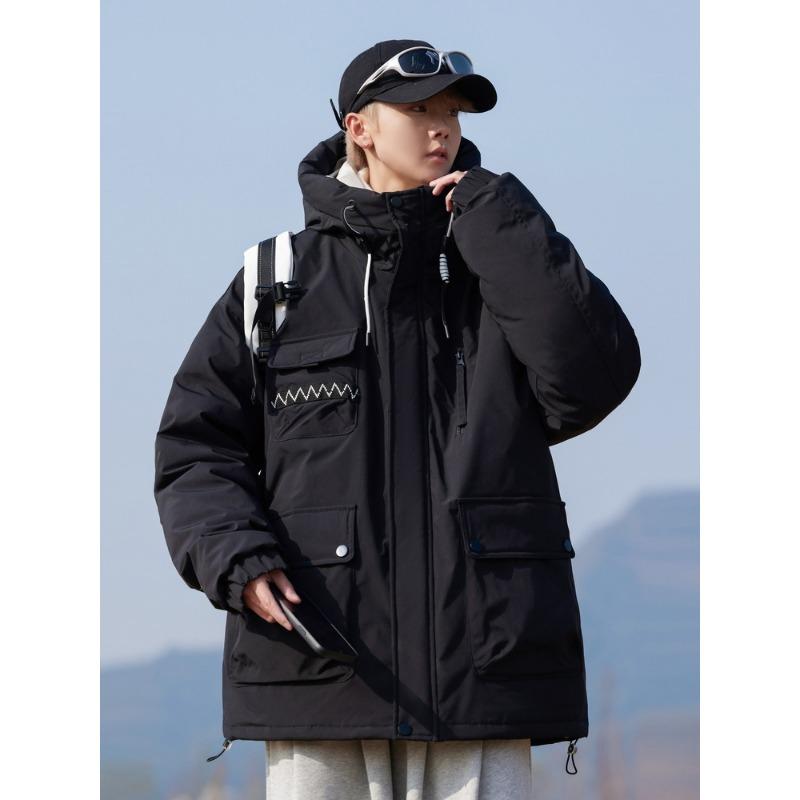 Fashion New National Standard 90 White Duck Down New High Quality Down Jacket Hooded Casual Outdoor Couple Down Outer M
