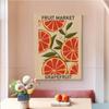 Cherry Lemon Orange Fruit Market, HD Canvas Print Wall Art Poster, Suitable for Home, Store, Restaurant ation Painting