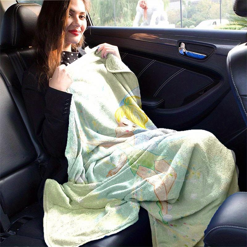 1 Stück, Tinkerbell Heimdekor Decke: Gemütliche Flanelldecke für Schlafzimmer, Wohnzimmer, Reisen, Camping, Auto