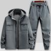 Autumn and Winter Models Plus Velvet Jackets Overalls Suits for Men and Women Thickened Windproof, Waterproof, Cold and Warm Tooling