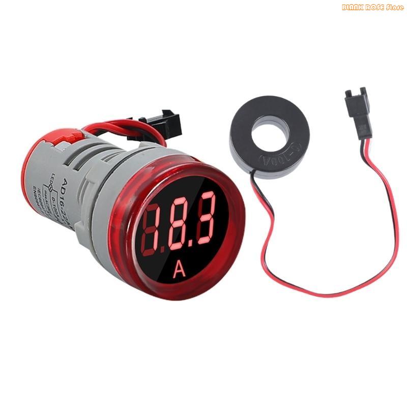 K1AE Round LED Display Current Ampermeter Voltmeter Ammeter Digital Current