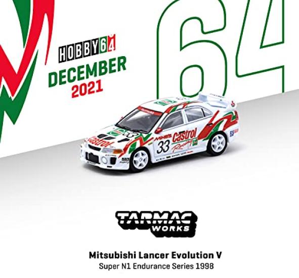 TARMACWORKS Mitsubishi Lancer Evolution V Super N1 Endurance Series 1998 Finished Product 1/64 T64-012-98ST33