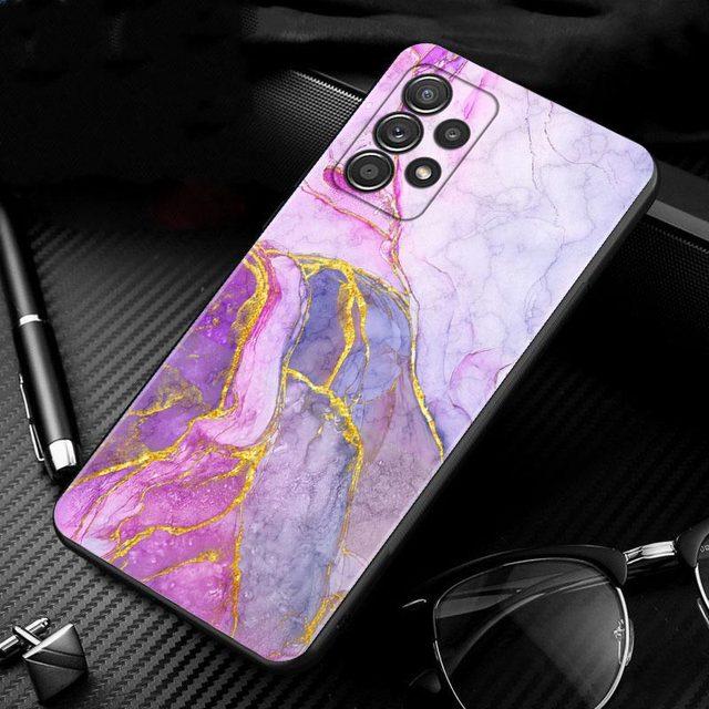 Fall für Samsung Galaxy A71 A51 A41 A12 A21s A23 A52 A72 A22 A03s A52s A53 A73 A32 A33 A13 Schönheit Marmor Gold Textur Quicksan