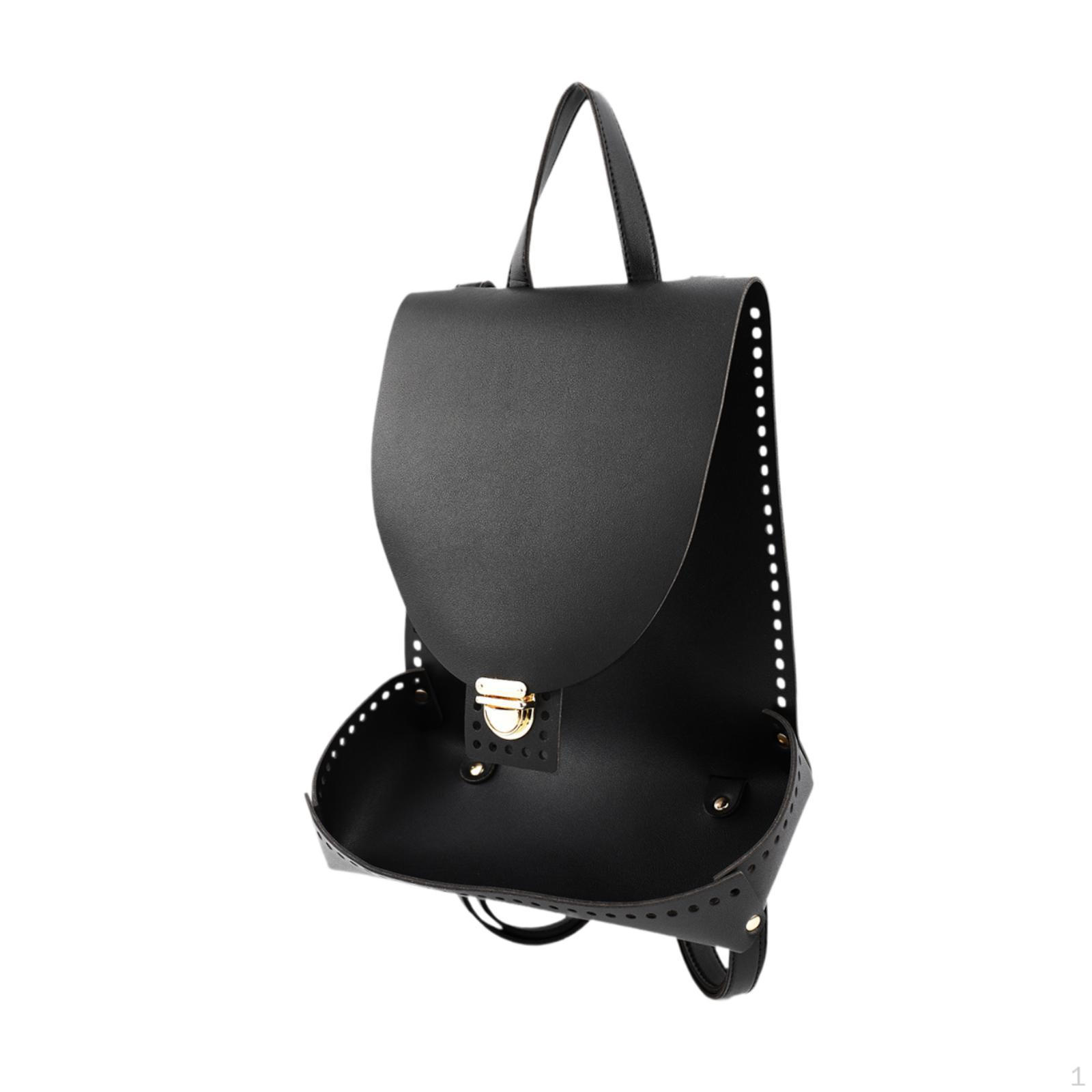 Дно сумки для вязания крючком с замком-пряжкой с отверстиями Набор для самостоятельного изготовления рюкзака чёрный 3098₽