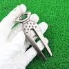Zinc Alloy Golf Pitchfork Divot Tool Reusable Non-fading Mark Repair Training Aid Equipment