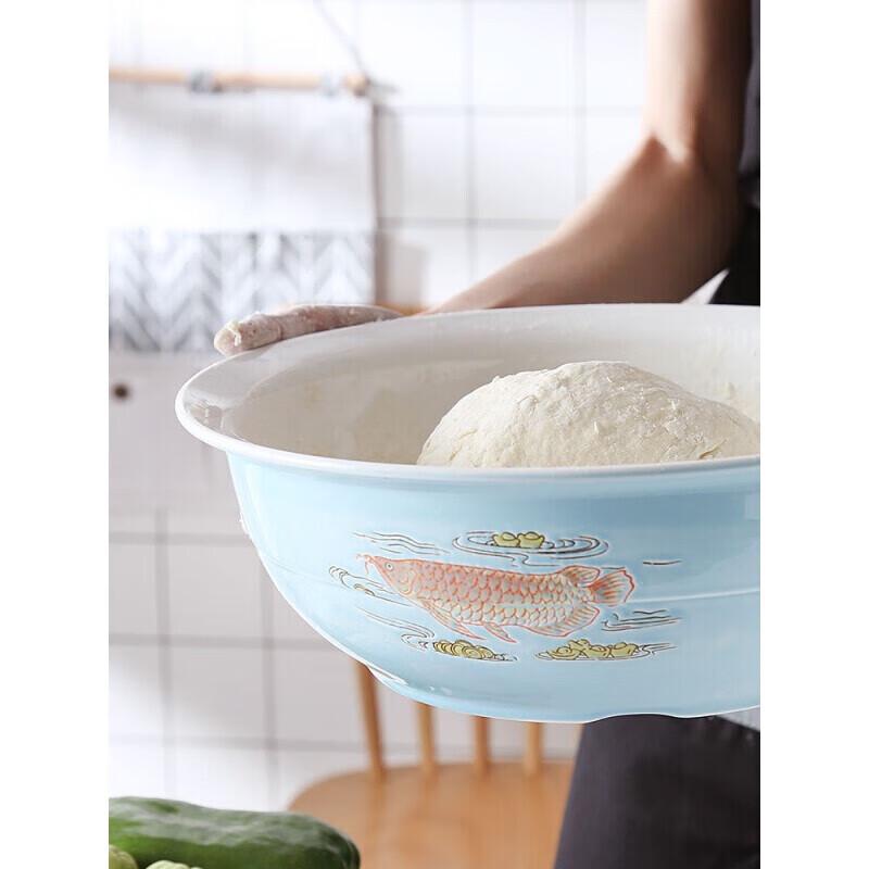 Large Ceramic Dough Kneading & Mixing Bowl