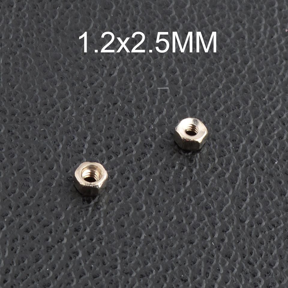 

500pcs Glasses Screw Hex Nuts 1.2mm 1.4mm Nut Cap Eyeglasses Repairing Parts