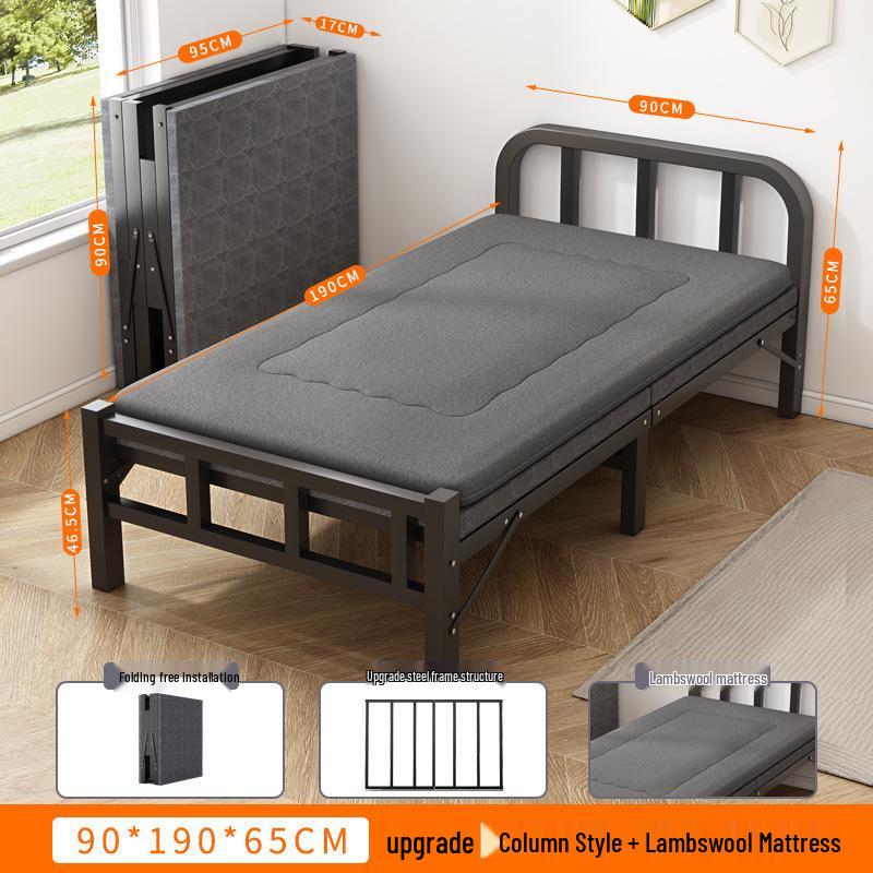 Portable Folding Recliner: Multi-Functional Single Bed for Home, Office, or Camping