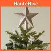 Christmas Tree Topper Star With Glitter Finish And European Style For Holiday Celebration