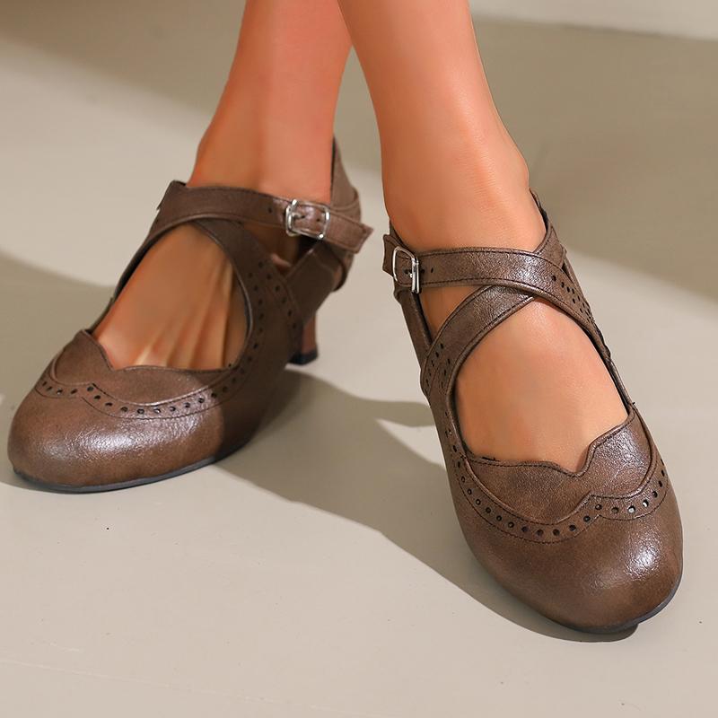 Women's High-heeled Single Shoes Spring and Summer New Large-size Casual Shallow-mouth Low-top Shoes