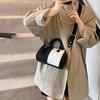 Patchwork Colorblock Small Handbags For Women Denim Shoulder CrossBody Bags Casual Street Boston Designer Purses CLE