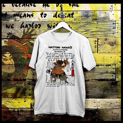 Samurai T-Shirt Shogun Assassin Bushido Ronin Hattori Hanzo Japanisches Stahl Schwert