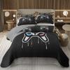 Gamer Bedspread Gaming Coverlet Cool Games Gamepad Bedding Set For Kids Teen Game Room Decor Game Controller Quilted Bed Cover