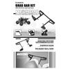 NICECNC Raptor 700 Rear Grab Bar for Yamaha Raptor 700R 2006-2024 Aircraft Grade Aluminum+Stainless Steel ATV Rear Luggage Rack