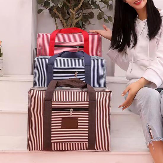 Geantă de depozitare foarte mare cu fermoare și mânere de transport Geantă pentru organizare haine impermeabilă și rezistentă la umiditate Geantă de mutare din pânză Oxford rezistentă