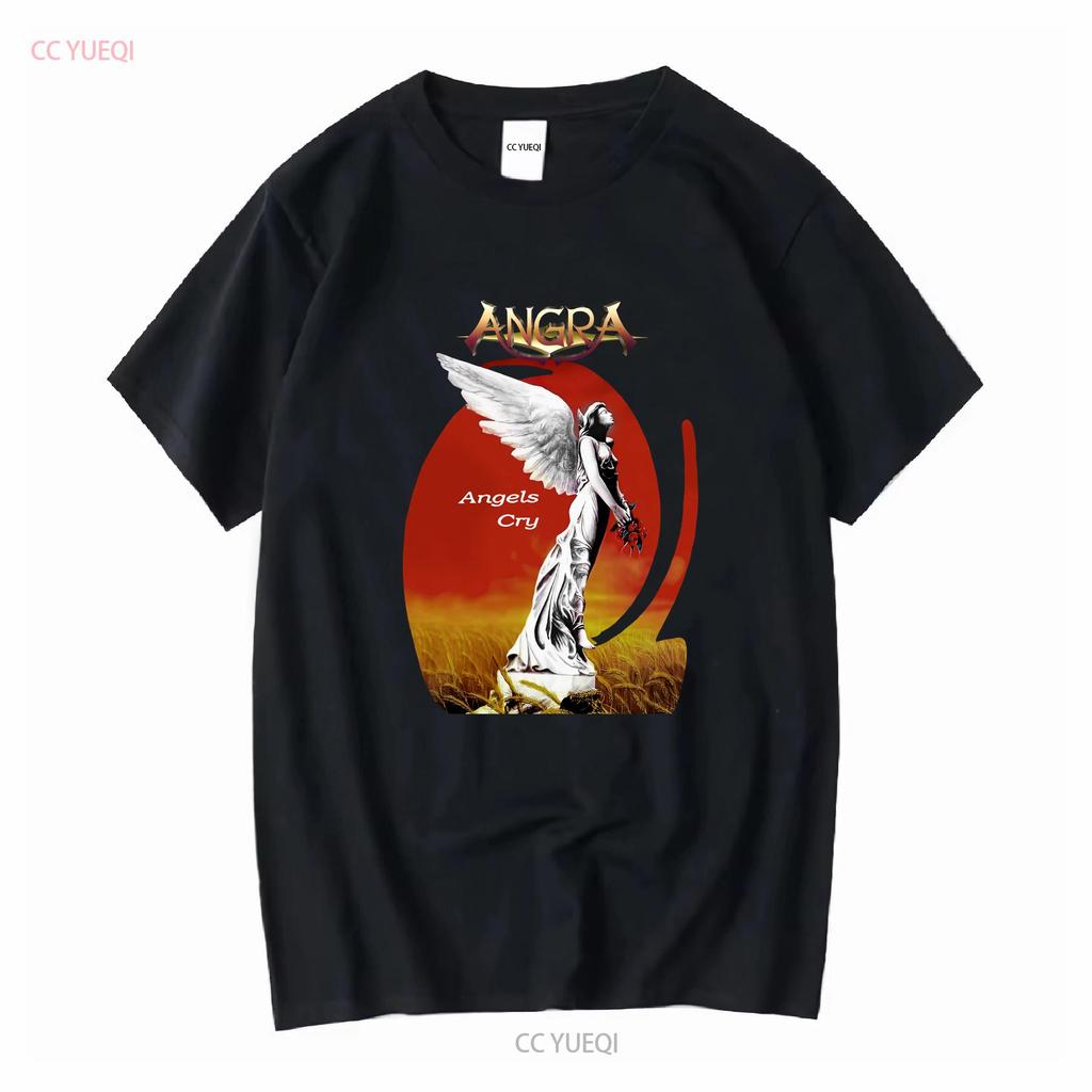 Vintage 90 S Angra Angels Cry 1993 Power Metal Band T Shirt Music Streetwe Vintage Washed Versatile Top For Everyday Wear