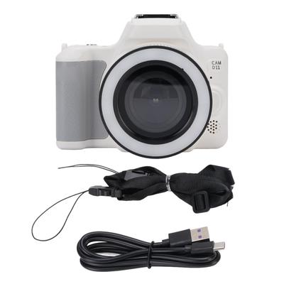 48MP 2K Digital Camera Double Lens Portable 16X Zoom Camera with Games Music Filters for Travel