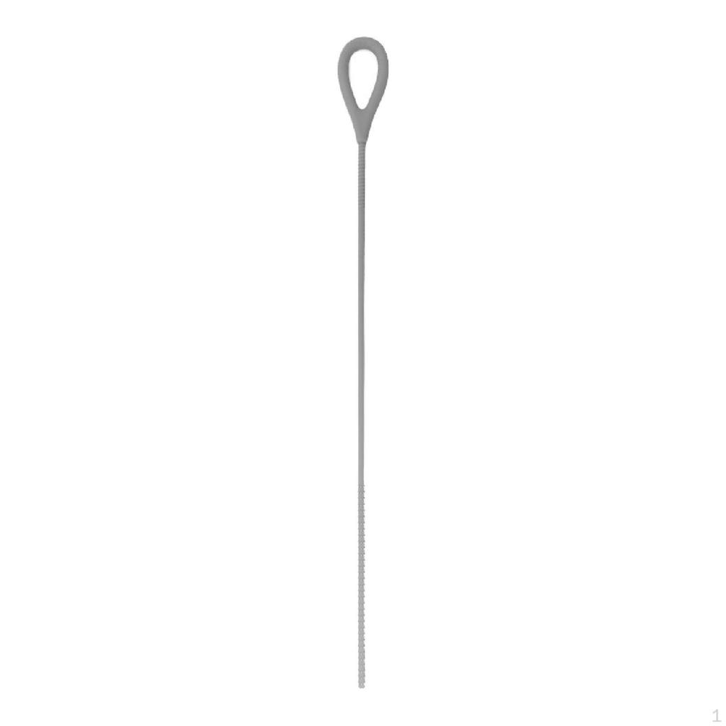 Silicone Straw Brush Long Bendable Multifuctional Bottle Reusable for Drink Lid