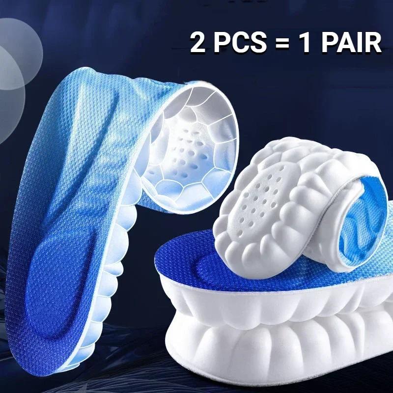 Solette Massaggianti 4D per Scarpe Super Morbide in Lattice Soletta Sportiva per Piedi Corsa Suola Scarpa da Basket Supporto per Arco Plantare Inserti Ortopedici