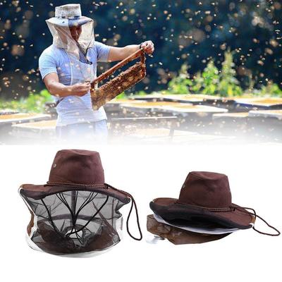Imkerschutzhut Anti-Bienen-Gewebe Nylonnetzgarnhut Imkerschutzkappe Imker Cowboy Angelkappen