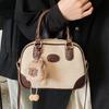 Vintage Brown Small Bag Women's 2025 New Versatile Messenger Bag Hand Pillow Bag Bowling Bag Tide
