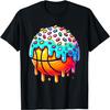 Ice Cream Basketball Drip Boys Girls Kids Basketball Stuff T-Shirt