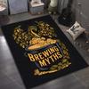 17 Estilos Alfombra de Pintura para Elaboración de Cerveza para Sala de Estar Dormitorio Felpudo Decoración del Hogar Área de Sofá Mesa Alfombra de Piso Antideslizante