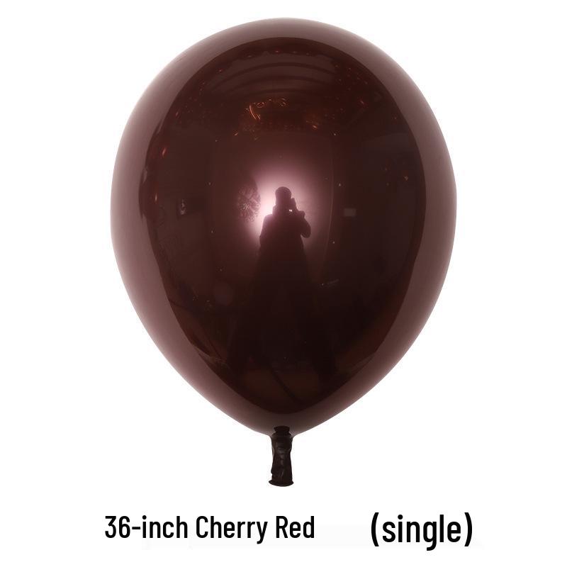 Double-Layer Cherry Red Party Balloons (5", 10", 12", 18", 36")