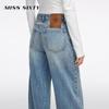 MISS SIXTY 2026 Spring Women's Cotton Studded Vintage Wash Carrot Jeans