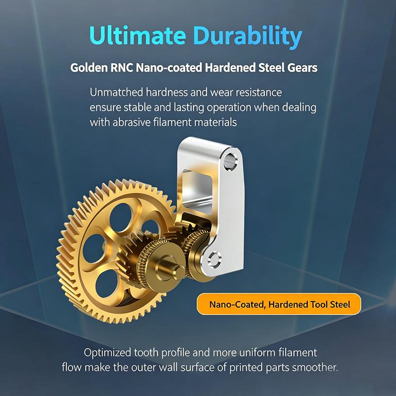 Metal Gear Hardened Steel All-Metal RNC Nano-Coated Wear Resistant for DIY Mechanical Modification Projects