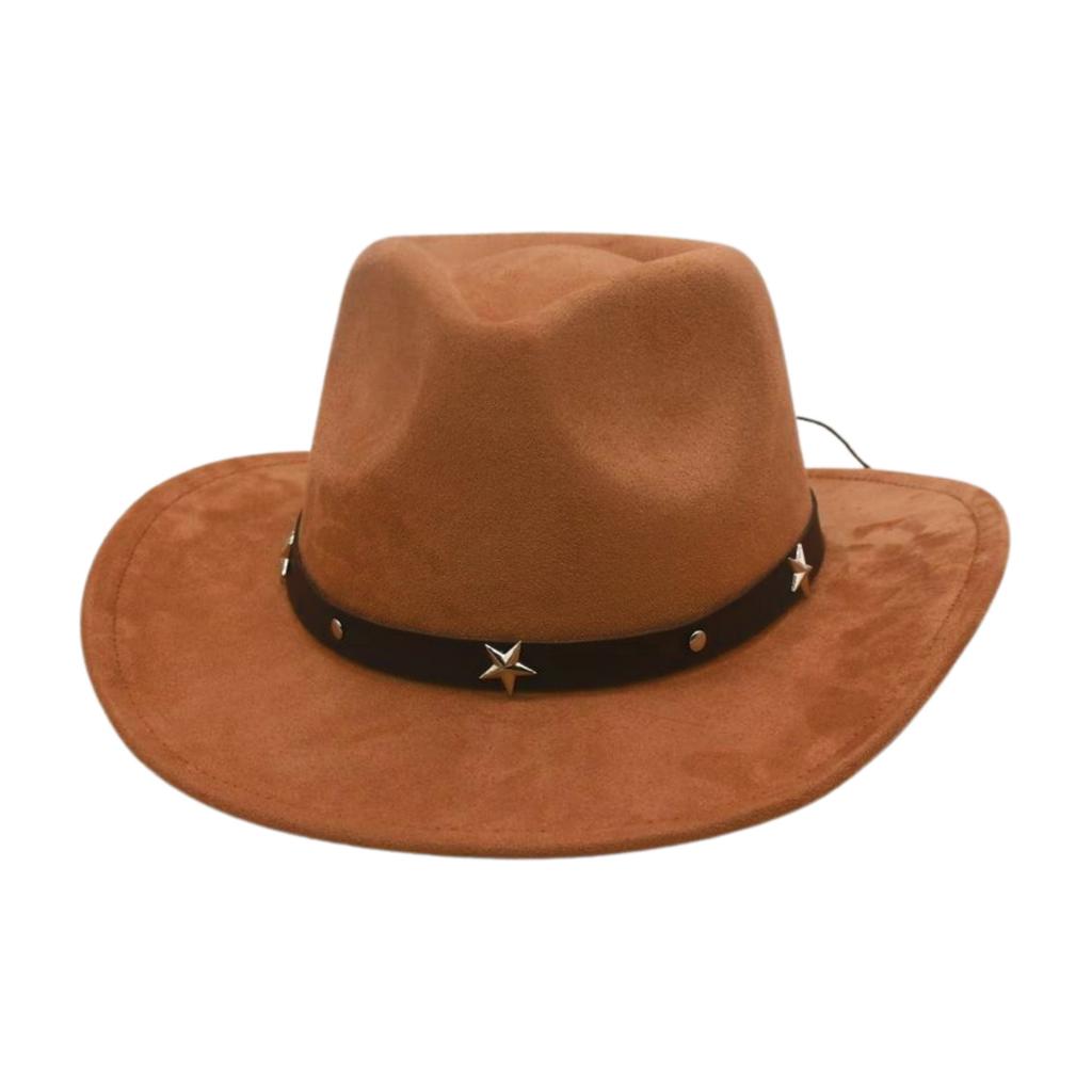 French Premium Top Hat Suede Four Seasons Sunscreen Sun Hat Western Cowboy Hat
