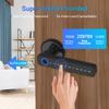 2026 New Arrival Smart Handle Lock with Tuya App Remote Control for Smart Door Lock Wood/Glass Door Aluminium Alloy for