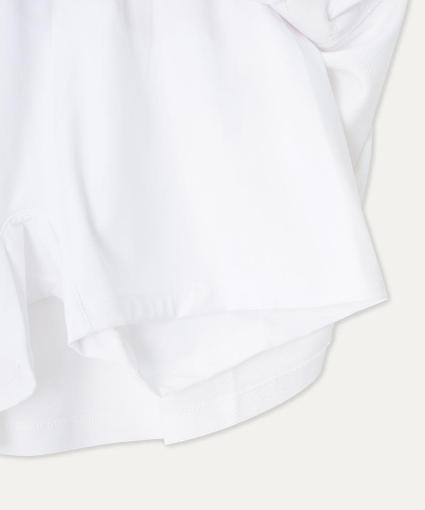 Mayol Smile Logo Pique Skirt_White