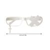Anime Cosplay Costume Subcultures Crucifix Glasses Frame Funny Novelty Eyewear Gothic Crosses Glasses Frame White