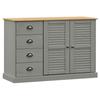 VidaXL Buffet avec tiroirs VIGO 113x40x75 cm gris bois massif de pin 353189